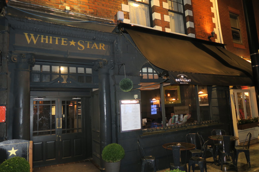 White Star Tavern restaurant, Southampton. Lara Joanna Jarvis White Star Tavern restaurant, Southampton. Lara Joanna Jarvis