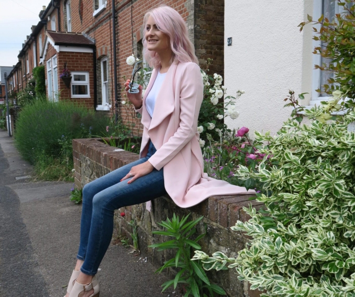The perfect blush pink coat.