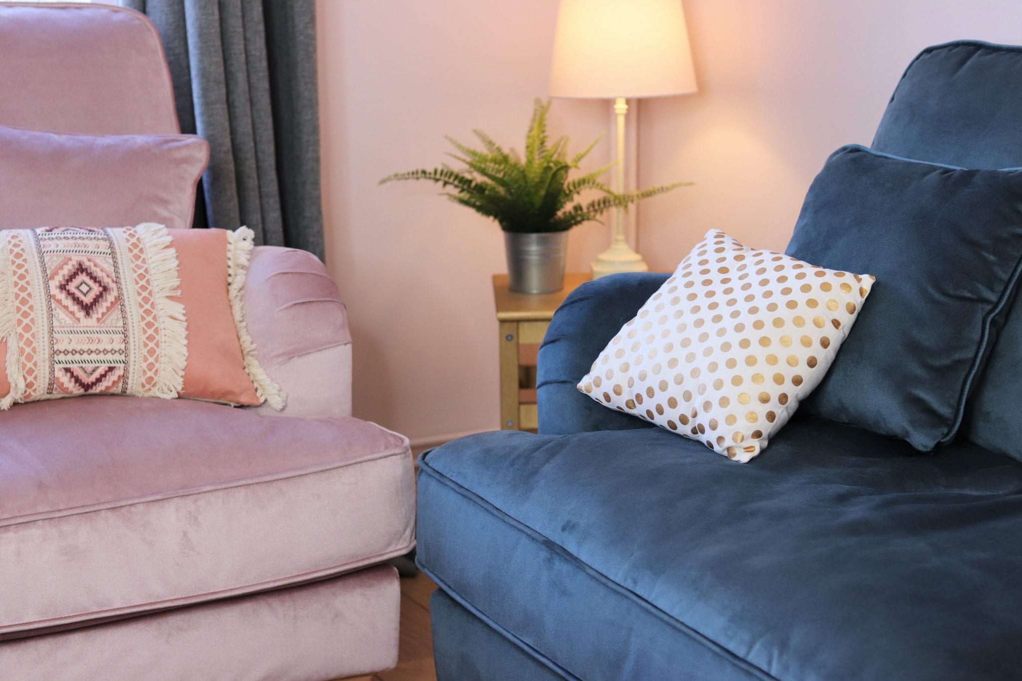 Redesigning Our Living Room With A Pink And Blue Sofa Lara Joanna Jarvis Redesigning Our Living Room With A Pink And Blue Sofa Lara Joanna Jarvis