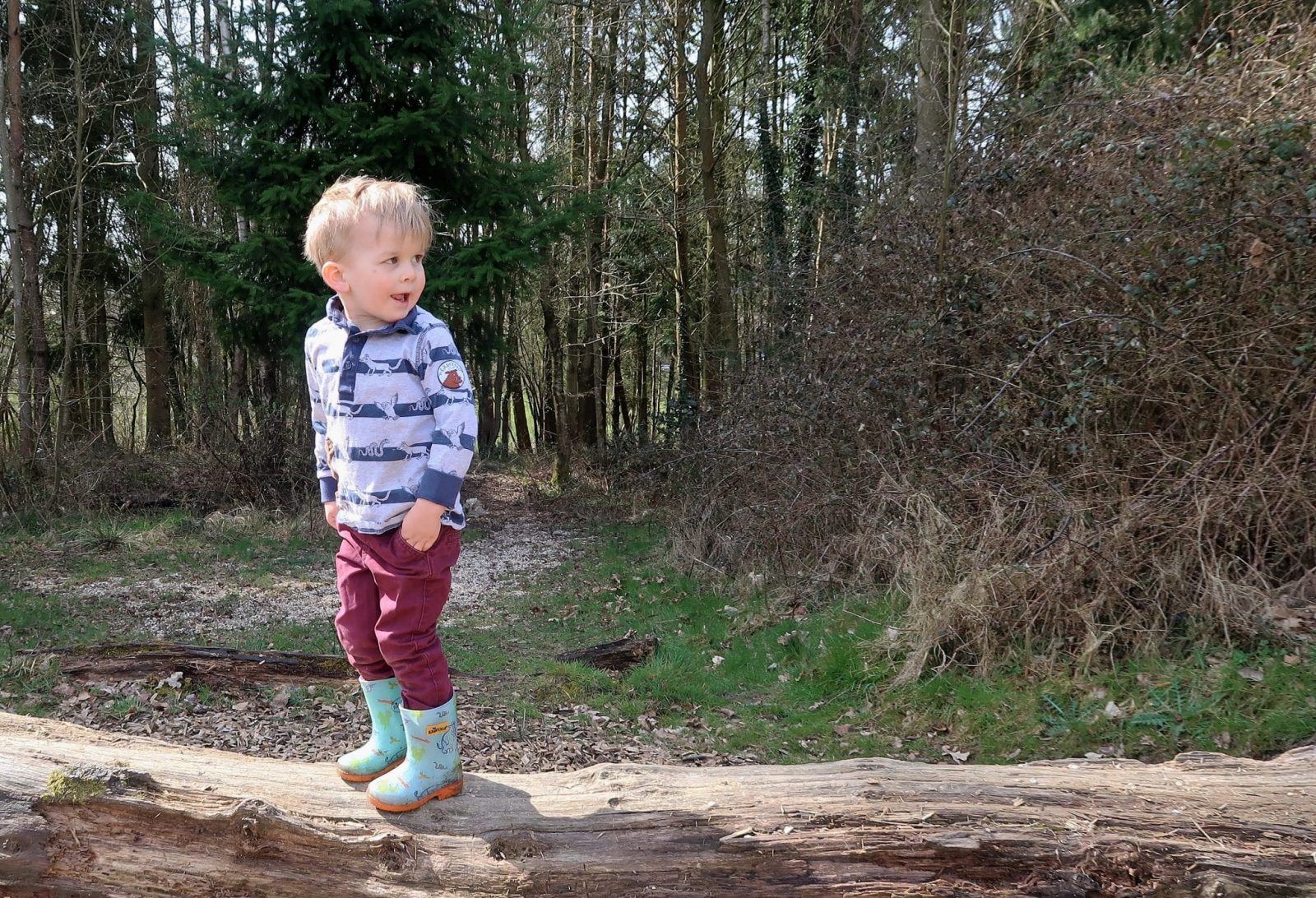 stuck in the mud, a walk in the muddy woods with NCT children