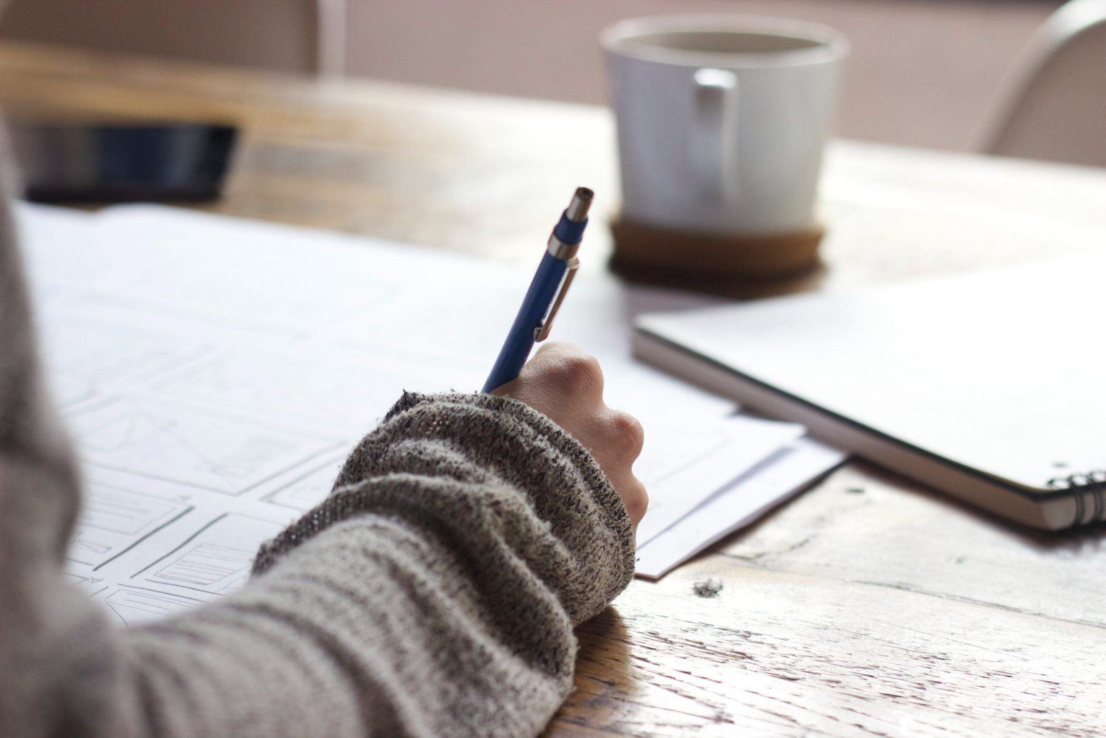 person doing life insurance paperwork
